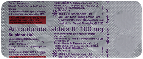 Sulpidon 100 Tablet image