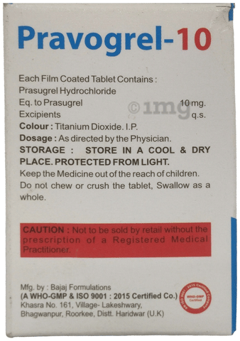 Pravogrel 10mg Tablet image Pravogrel 10mg Tablet image