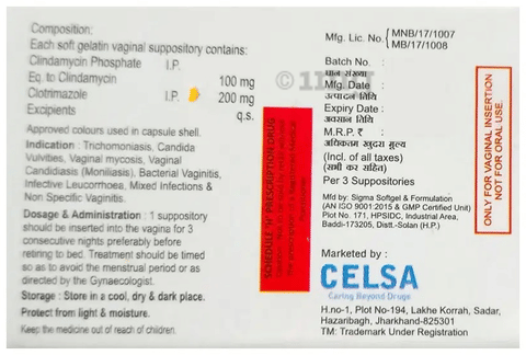 Clindaforte Softgel Suppositories image Clindaforte Softgel Suppositories image