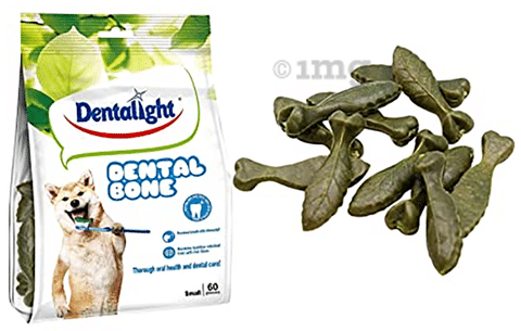 Gnawlers Dentalight Dental Bone Treat for Dog Buy packet of 60.0