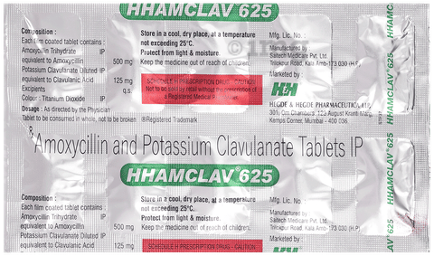 Hhamclav 625 Tablet image