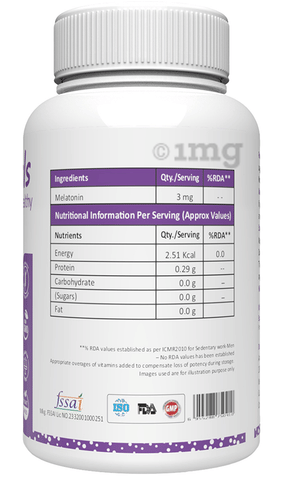 NutriVitals Melatonin 3X Better Absorption Capsule 3