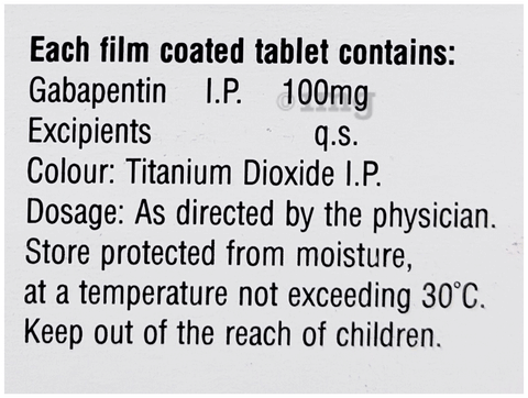 Gabatix 100 Tablet image Gabatix 100 Tablet image
