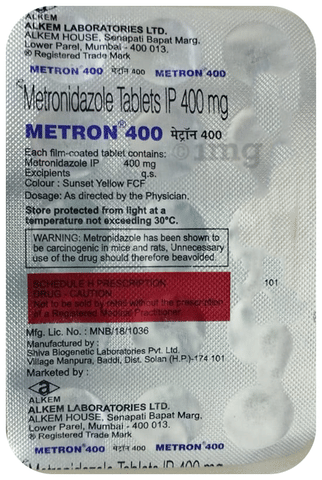 MEtron 400mg Tablet image
