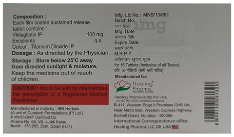 Vildasmart 100 SR Tablet image Vildasmart 100 SR Tablet image