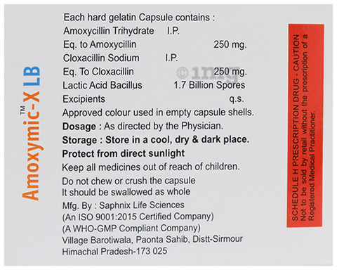 Amoxymic-X LB Capsule image Amoxymic-X LB Capsule image