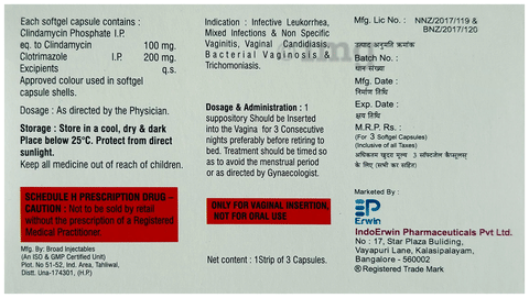 Vagitis-CL Softgel Suppositories image Vagitis-CL Softgel Suppositories image