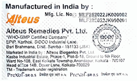 Prexol-SR 0.5 Tablet image Prexol-SR 0.5 Tablet image