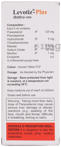 Levotiz Plus Syrup image