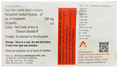Faropril 200 Tablet