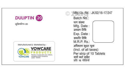 Duliptin 20 Tablet image