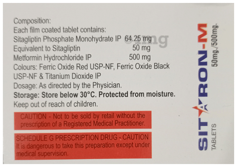 Sitaron-M 50mg/500mg Tablet