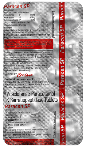 Paracen SP Tablet image