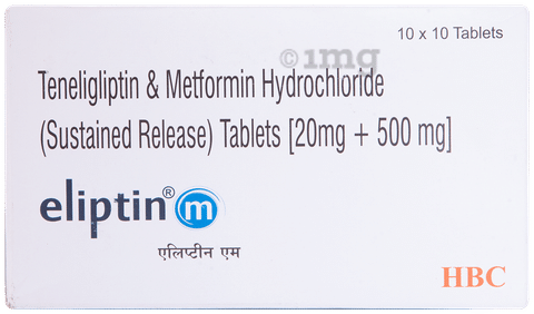 Eliptin M 500mg/20mg Tablet SR