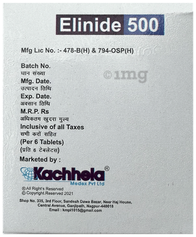 Elinide 500 Tablet image