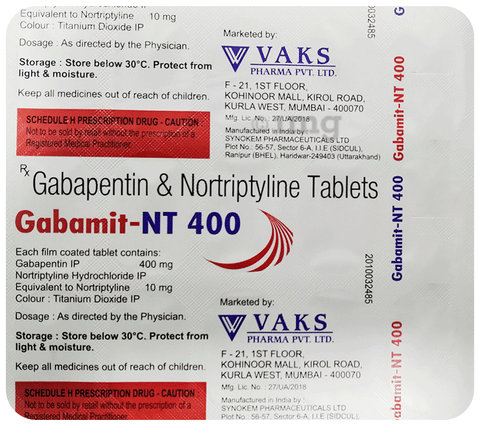 Gabamit-NT 400 Tablet image Gabamit-NT 400 Tablet image