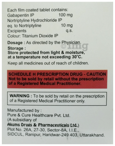 Cytogaba NT 100 Tablet image