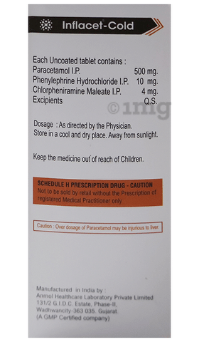 Inflacet-Cold Tablet image
