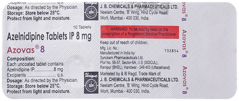 Azovas 8mg Tablet image Azovas 8mg Tablet image