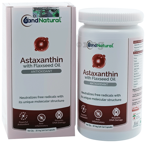 6th and Natural Astaxanthin with Flaxseed Oil Veg Softgel Capsule: Buy  bottle of 30.0 soft gelatin capsules at best price in India | 1mg