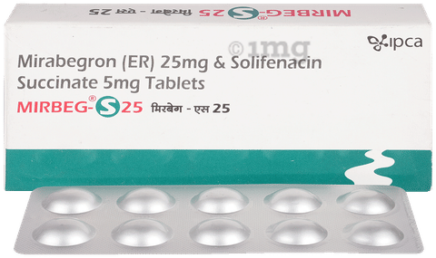 Mirbeg-S 25 Tablet ER image Mirbeg-S 25 Tablet ER image