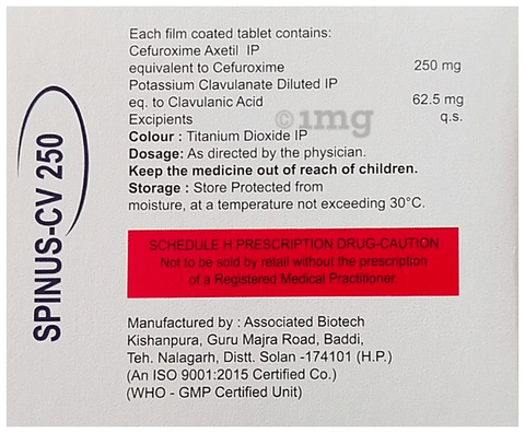 Spinus-CV 250 Tablet image Spinus-CV 250 Tablet image