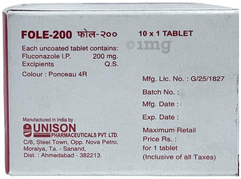 Fole 200mg Tablet image Fole 200mg Tablet image