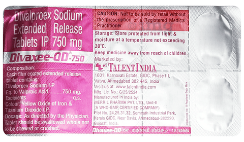Divaxee-OD 750 Tablet ER image