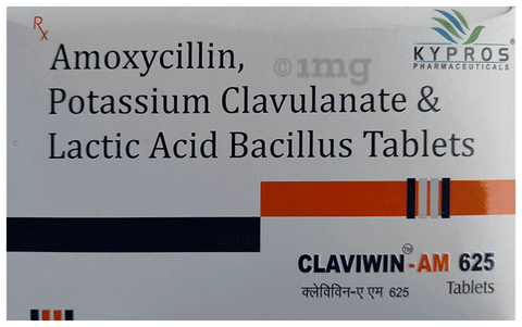 Claviwin-AM 625 Tablet image Claviwin-AM 625 Tablet image