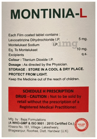 Montinia-L Tablet image