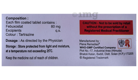 Bioluric 80 Tablet image Bioluric 80 Tablet image