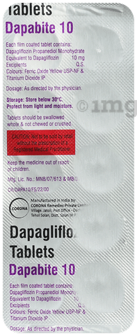 Dapabite 10mg Tablet image Dapabite 10mg Tablet image
