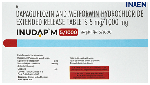 Inudap M 5/1000 Tablet ER