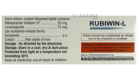 Rubiwin-L Tablet SR image