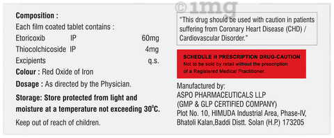 Aspocox TH 60mg/4mg Tablet image