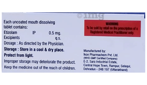 Etired 0.5 MD Tablet image Etired 0.5 MD Tablet image