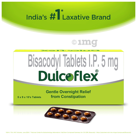 Dulcoflex Laxative Tablet for Constipation Relief & Healthy Bowel Movement image