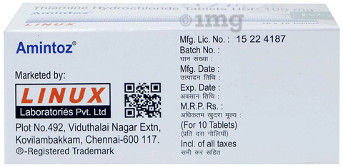 amiNTOZ 100mg Tablet image