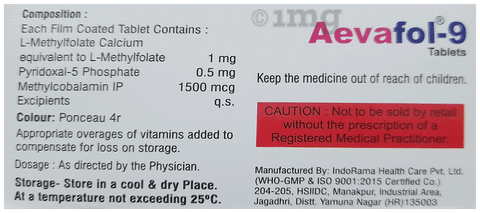 Aevafol 9 Tablet image Aevafol 9 Tablet image