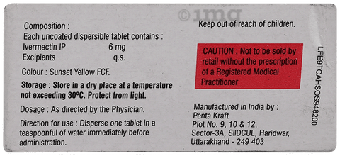 Vermact 6 ivermectin tablets