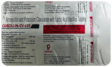 Curcillin-CV 625 Tablet