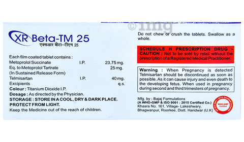 XR Beta-TM 25 Tablet SR image XR Beta-TM 25 Tablet SR image