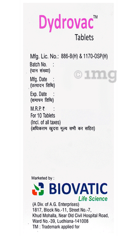 Dydrovac Tablet image