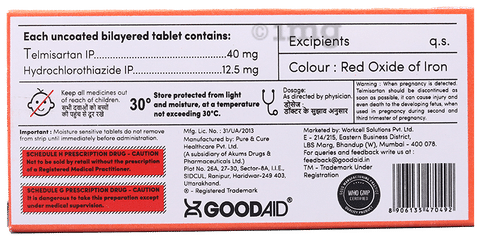 Aidsartan H 12.5 Tablet
