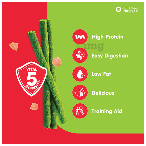 Zippy Chick N' Stix Sticks for Dog Spinach: Buy packet of 100.0 gm