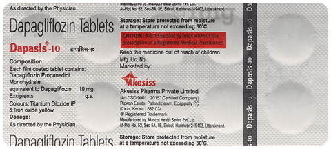 Dapasis 10mg Tablet image