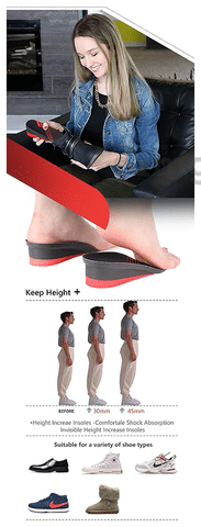 Orwalk Ren E 30 3 4 Height Increase Insole Air up Shoe Lifts