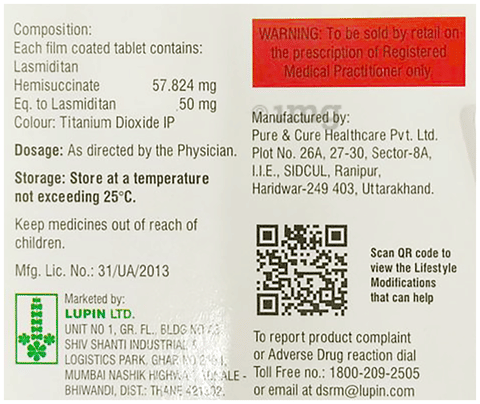 Lasminext 50mg Tablet image Lasminext 50mg Tablet image