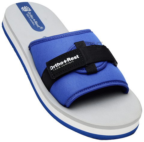 Ortho Rest Extra Soft Ortho Slippers for Men Doctor Sliders Flip Flops Footwear for Regular Use Blue 6