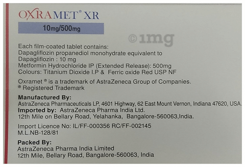 Oxramet XR 10mg/500mg Tablet